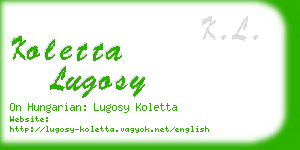 koletta lugosy business card